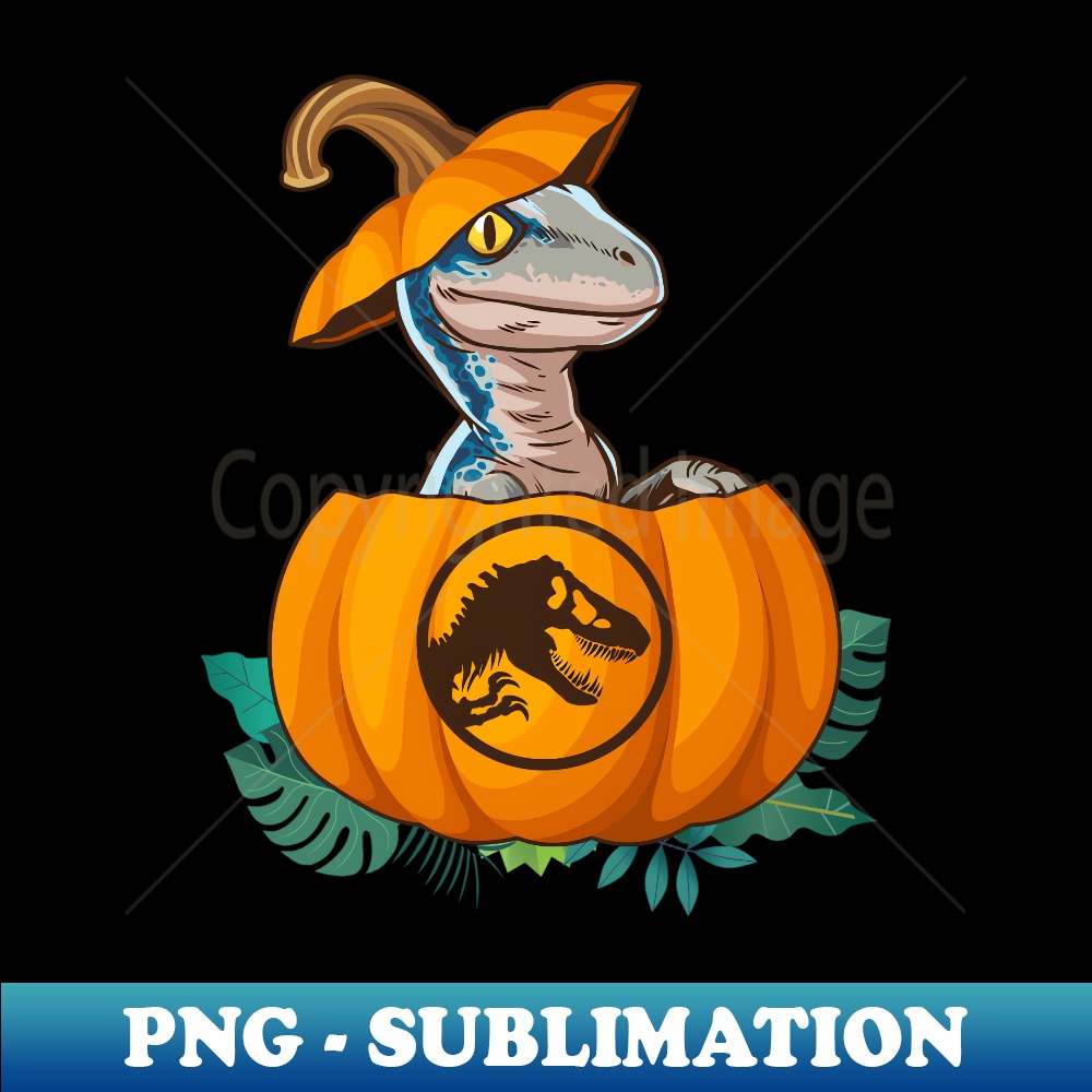 Jurassic World Halloween Dinosaur Pumpkin Logo - Elegant Sublimation PNG Download