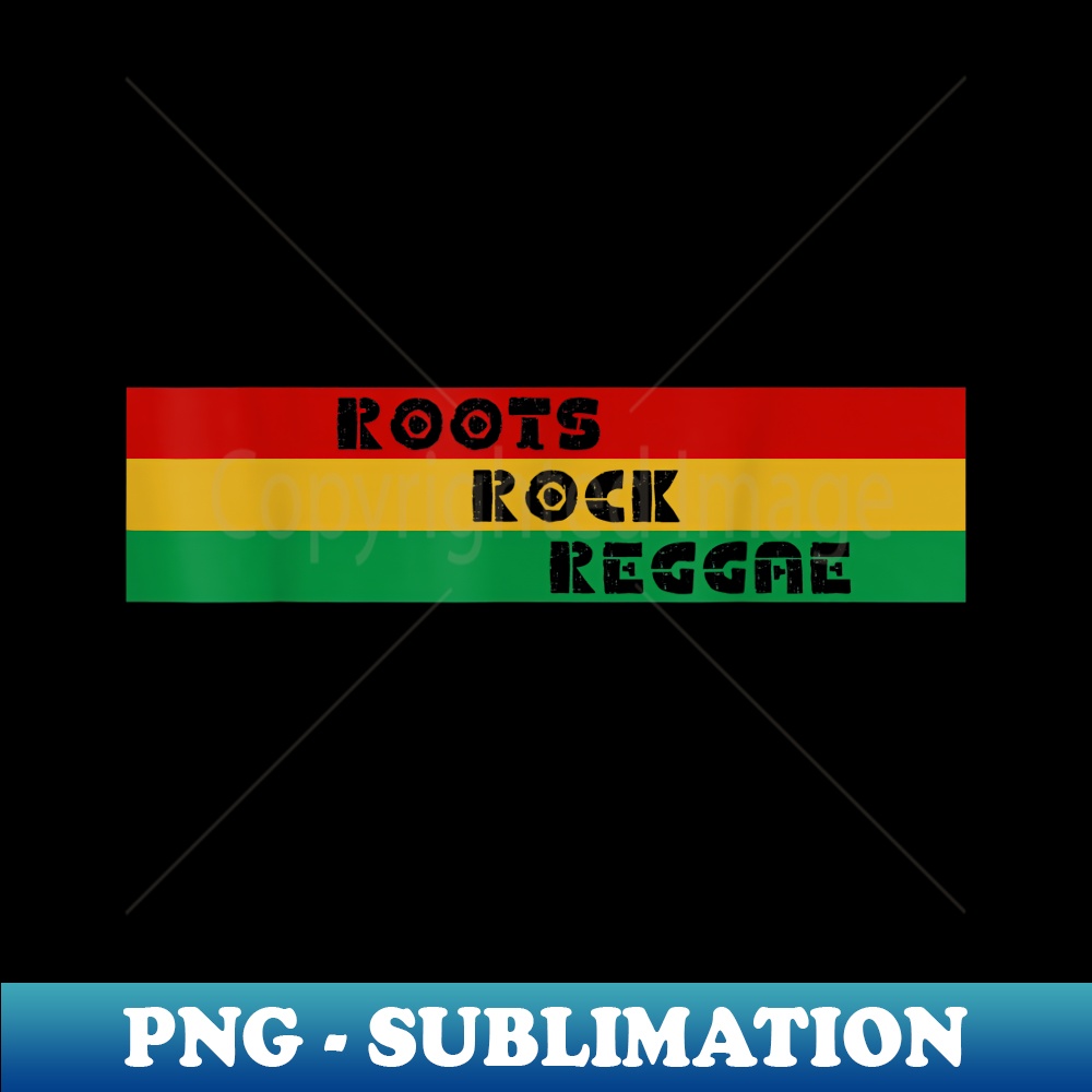 Roots Rock Reggae Rasta Red, Gold & Green Stripe Horizontal - PNG Transparent Digital Download File for Sublimation
