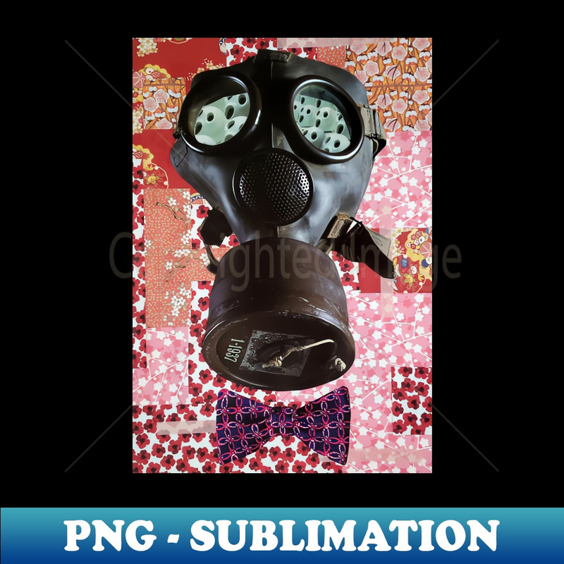 Maximalist Gas Mask - Elegant Sublimation PNG Download