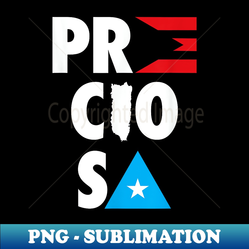 Preciosa Bandera Puerto Rico Flag - Digital Sublimation Download File