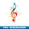 Treble clef, music, symbol, musical notes, sheet music - PNG Transparent Digital Download File for Sublimation