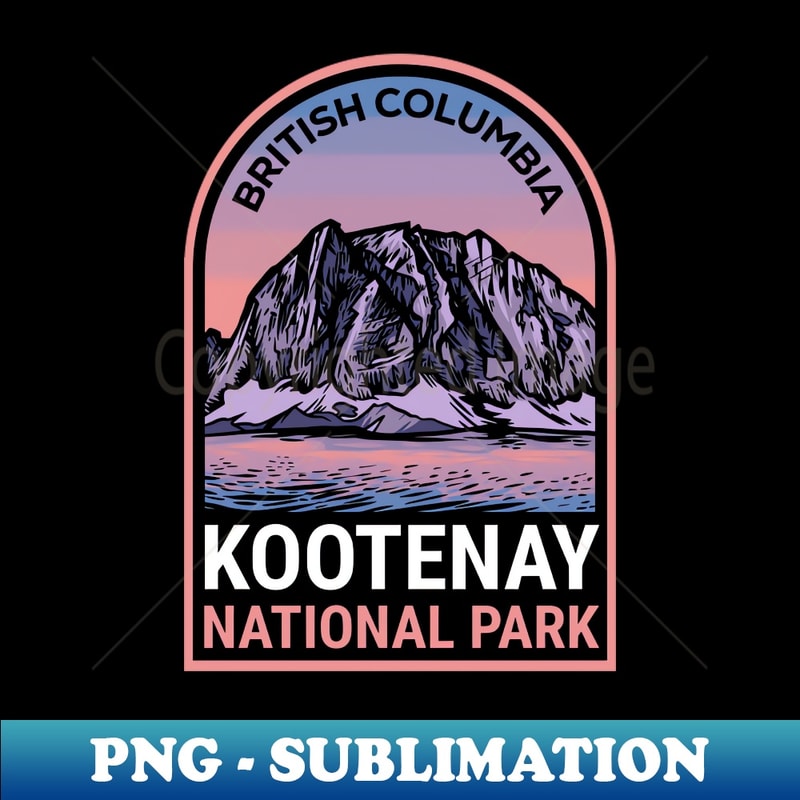 Kootenay National Park - Vintage Sublimation PNG Download