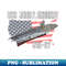 USS John F. Kennedy CVA-67 Aircraft Carrier Veterans Day - Instant PNG Sublimation Download