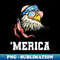 Bald Eagle USA Flag Merica 4th of July Patriotic Veterans - Unique Sublimation PNG Download