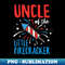 Uncle Of The Little Firecracker Pregnancy Announcement - Premium PNG Sublimation File