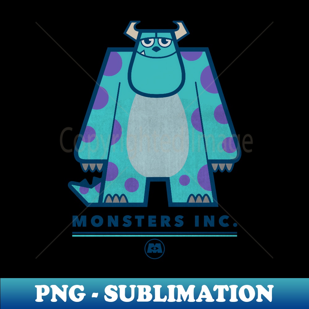 Disney Pixar Monster's Inc. Sully Portrait - Instant Sublimation Digital Download