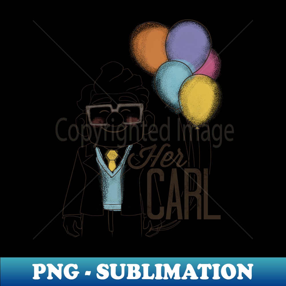 Disney Pixar Up Her Carl Couples - Instant PNG Sublimation Download