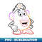 Disney Pixar Toy Story Mrs. Potato Head Line Art - Trendy Sublimation Digital Download