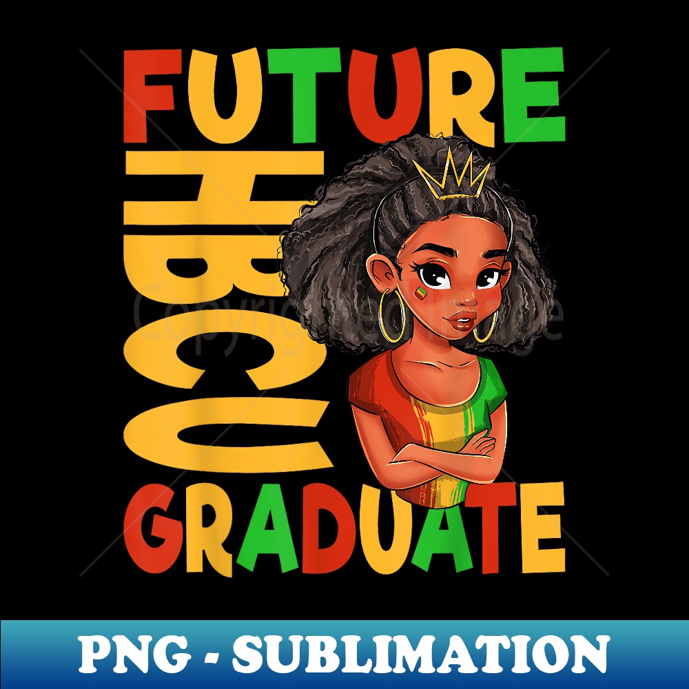 Future HBCU Grad History Black College Girl Youth Melanin - PNG Transparent Sublimation Design