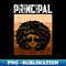 Principal Afro African American Black History Month - Premium Sublimation Digital Download