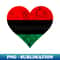 Pan African Heart UNIA Flag Afro American Black Liberation - Unique Sublimation PNG Download