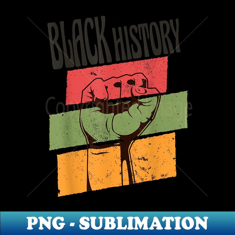 Afro American Black History Month and Juneteenth Proud - Sublimation-Ready PNG File