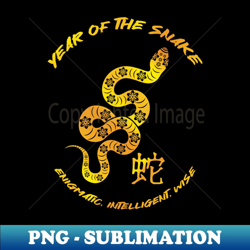 Year Of Snake Traits Chinese Zodiac Chinese New Year - Exclusive Sublimation Digital File