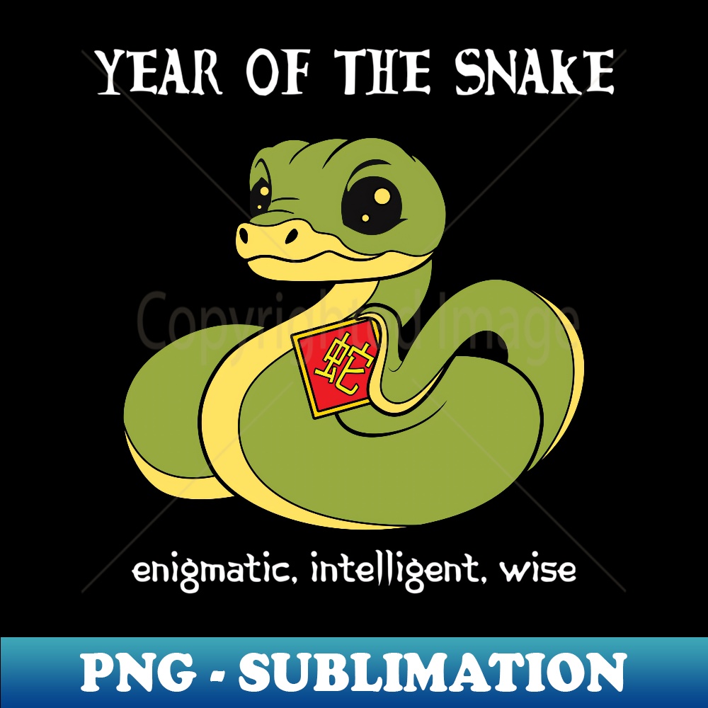 Year Of The Snake Cute Chinese Zodiac Chinese New Year - Stylish Sublimation Digital Download