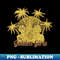 The Golden Girls - Tropical Palm Trees - PNG Transparent Sublimation File