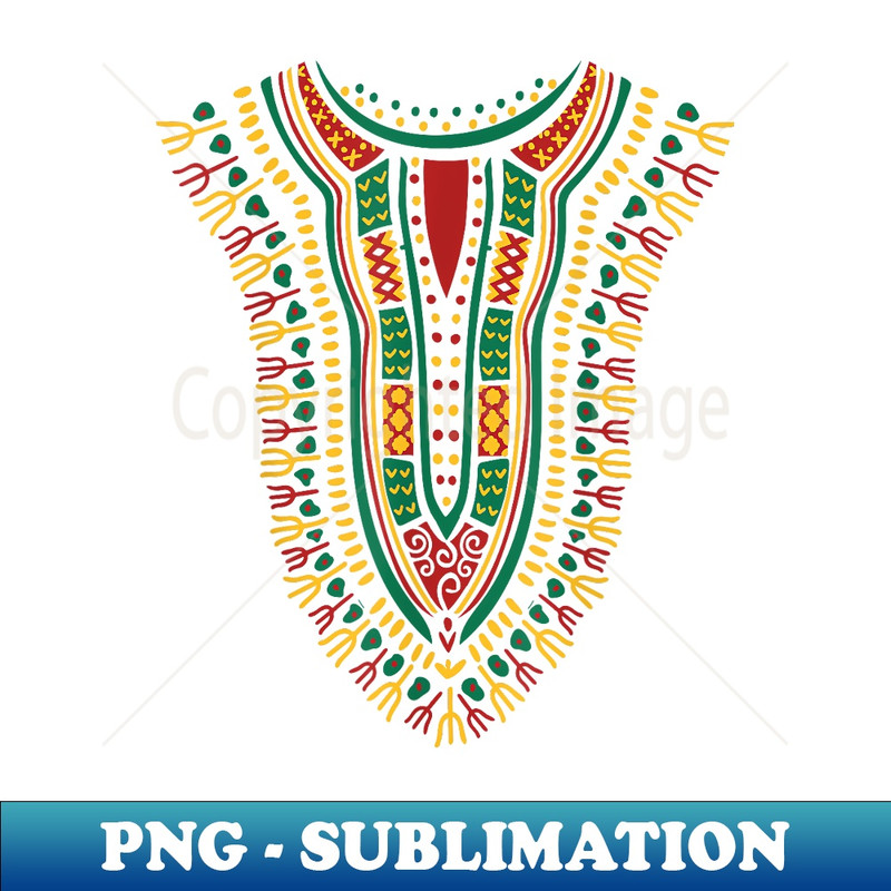 African Print Dashiki Traditional African Kente Cloth Girls - Decorative Sublimation PNG File