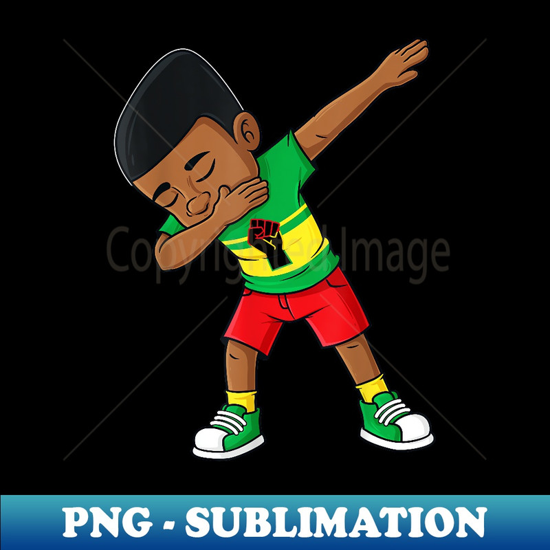 Dabbing Black King Juneteenth Brown Skin Boys ns - Signature Sublimation PNG File