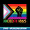 Lesbian Juneteenth 1865 LGBT Gay Pride FLag Black History - Decorative Sublimation PNG File