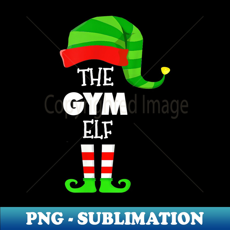 The GYM ELF Group Matching Family Christmas PJS 1 - Premium PNG Sublimation File
