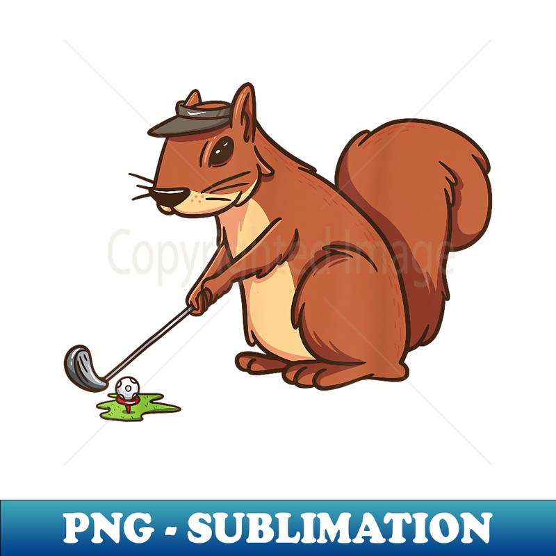 Funny Squirrel Golf Ball s s for Golfer - Sublimation-Ready PNG File