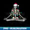 skeleton do yoga ugly christmas - High-Resolution PNG Sublimation File