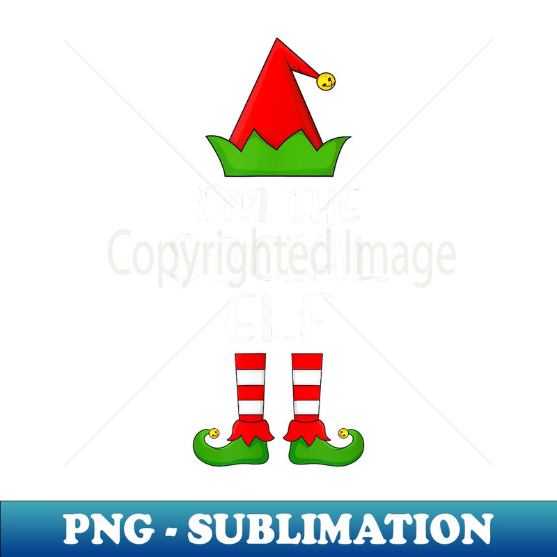 Funny Matching Family I'm The Social Elf Christmas - PNG Sublimation Digital Download