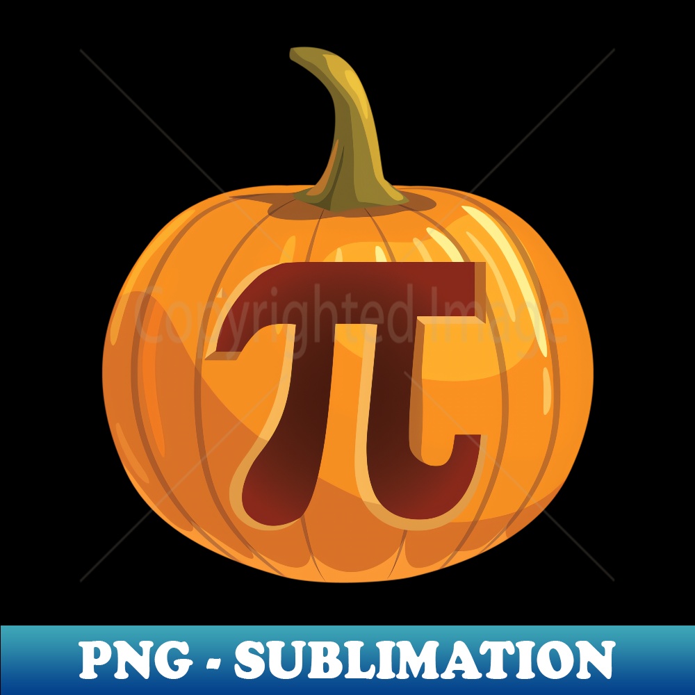 Pumpkin Pi Math Halloween Thanksgiving Funny Pie Day - High-Resolution PNG Sublimation File