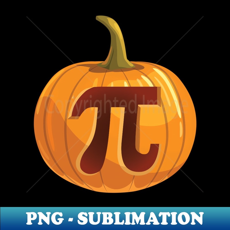 Pumpkin Pi Math Halloween Thanksgiving Funny Pie Day - High-Resolution PNG Sublimation File