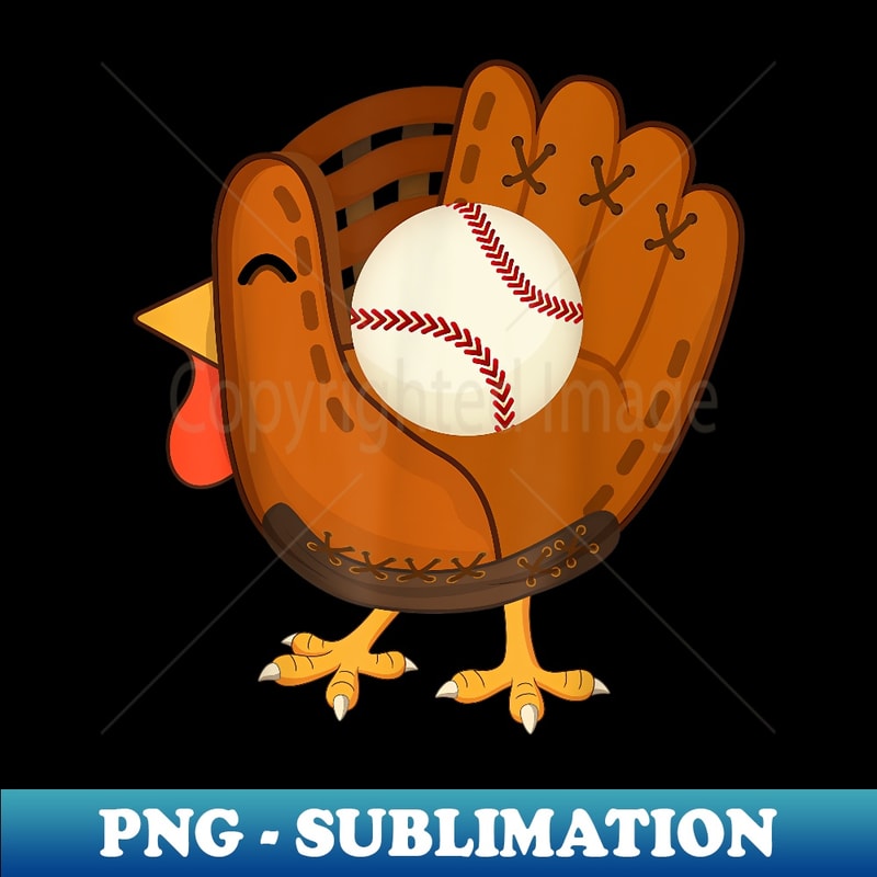 Turkey Baseball Glove Thanksgiving Day Catchers Boys Dads 1 - Decorative Sublimation PNG File