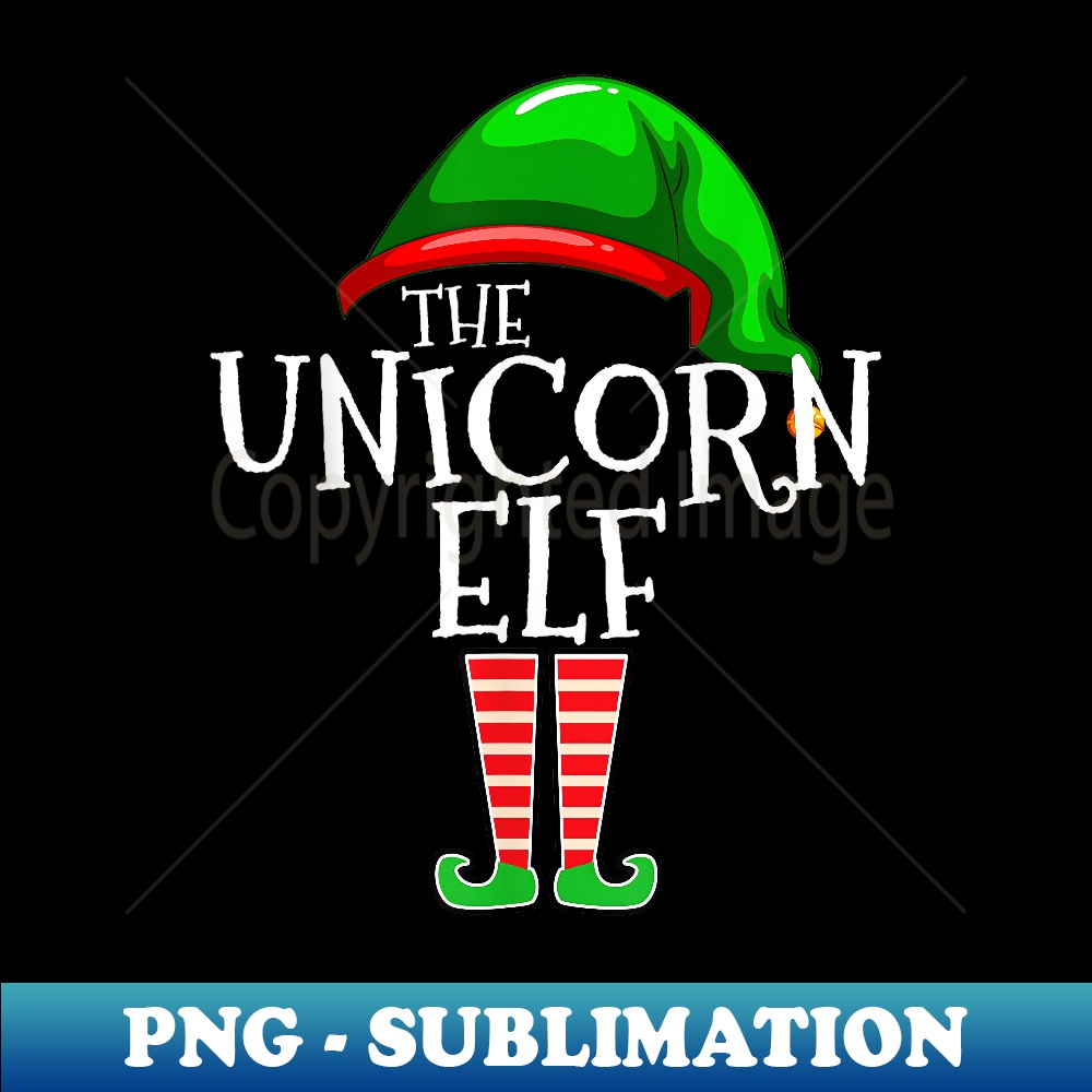 The Unicorn Elf Family Matching Group Christmas Funny 1 - Aesthetic Sublimation Digital File