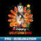 Halloween Thanksgiving Christmas Happy HalloThanksMas Ferret - PNG Sublimation Digital Download