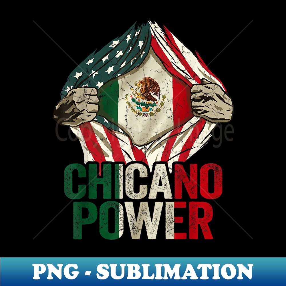 Chicano Funny USA Flag Mexican Flag Chicano Power - Exclusive PNG Sublimation Download