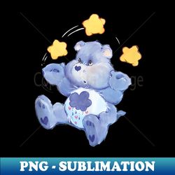 care bears vintage classic grumpy bear shooting star juggle - vintage sublimation png download