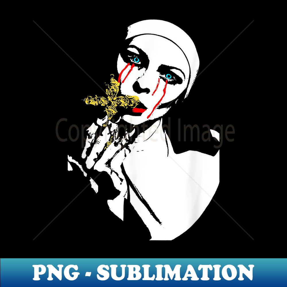 Funny Un-holy Nun Nerd Geek Graphic - Digital Sublimation Download File