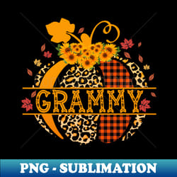 halloween grammy leopard pumpkin grandma fall season - high-quality png sublimation download