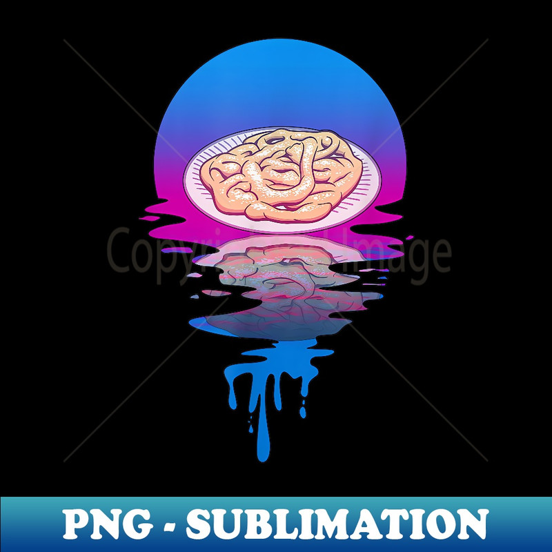 Vintage Retro Sunset Funnel Cake 1 - Special Edition Sublimation PNG File