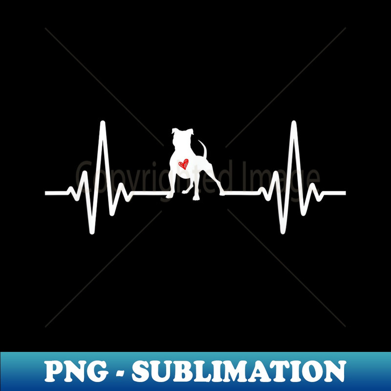 Pitbull Heartbeat Pitbull Dog Lovers - Premium PNG Sublimation File