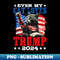 Even My Cat Loves Trump 2024 USA American Flag 4th Of July - Digital Sublimation Download File