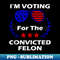 I'm Voting For The Convicted Felon Funny Trump 2024 US Flag - Digital Sublimation Download File