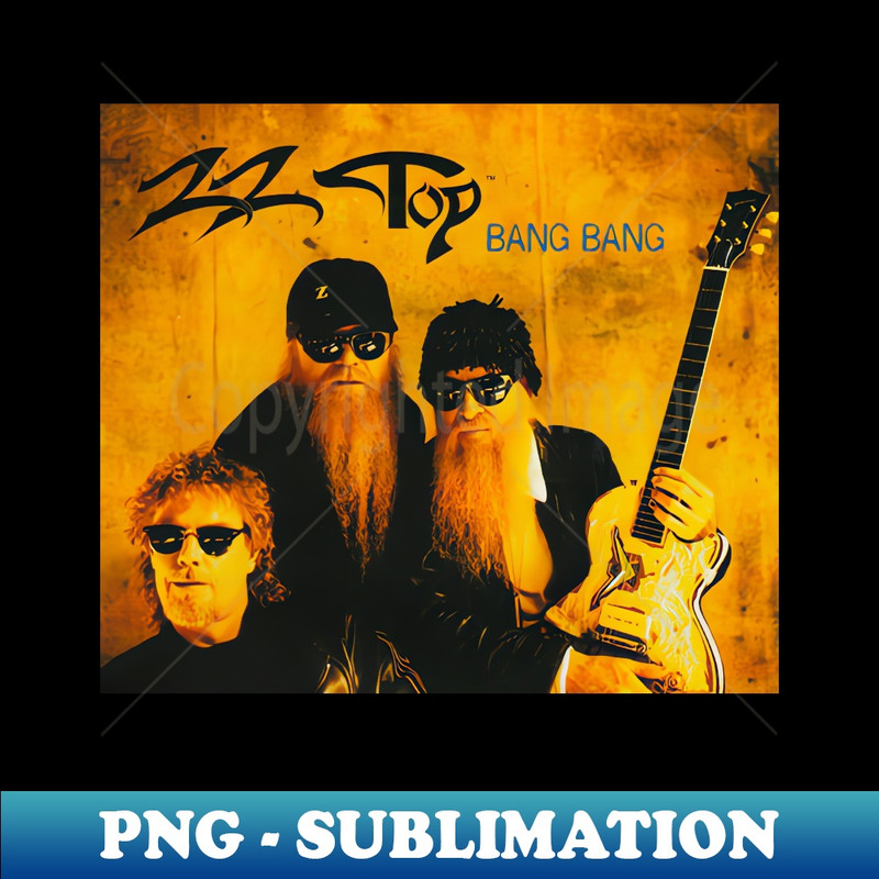 Retro Zz Top - High-Quality PNG Sublimation Download
