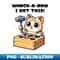 Classic Whack-A-Mew Kitten Toy Hammer Game Cute Cat Humor - Vintage Sublimation PNG Download