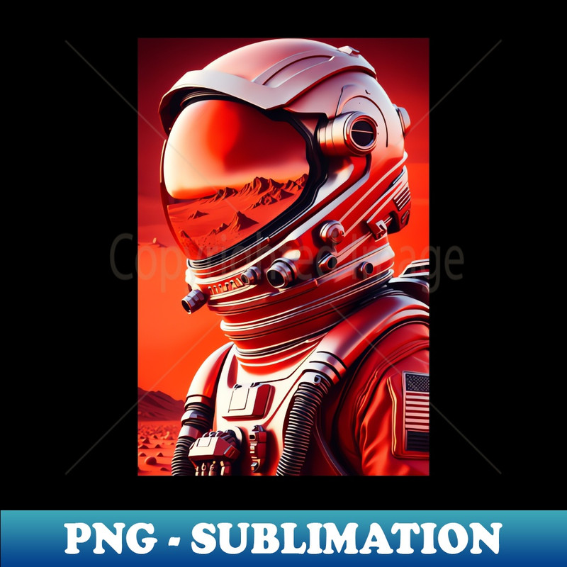 Mars Astronaut T Shirt - Stylish Sublimation Digital Download
