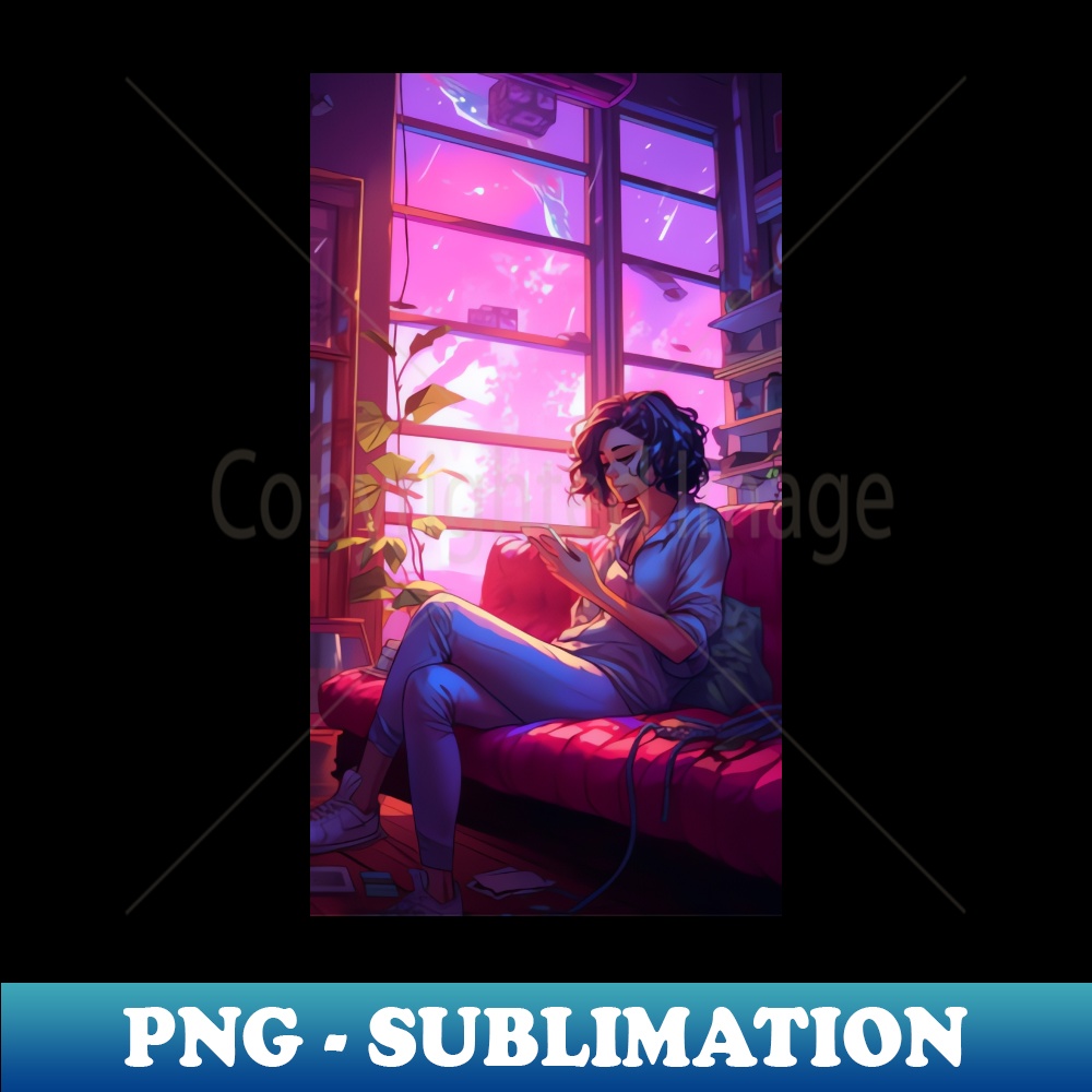 Lofi Girls Dreamscapes - PNG Transparent Sublimation Design