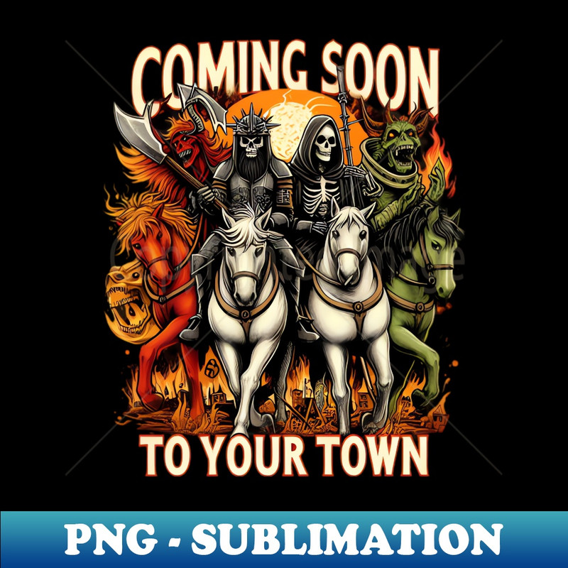 The Four Horsemen of the Apocalypse World Tour - PNG Transparent Digital Download File for Sublimation