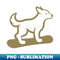 Dog Snowboard Snowboarder Minimalist Design - PNG Transparent Digital Download File for Sublimation