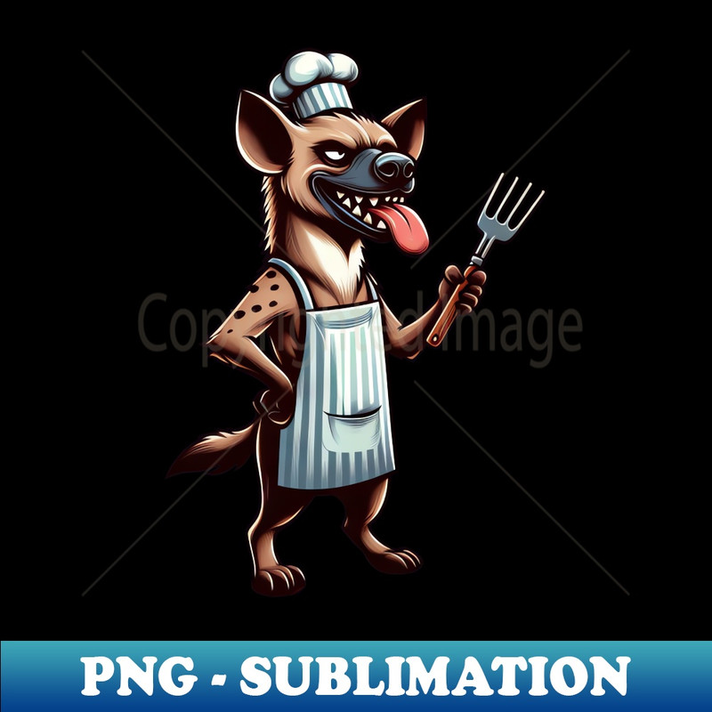 Hyena Chef at Summer BBQ - Premium Sublimation Digital Download