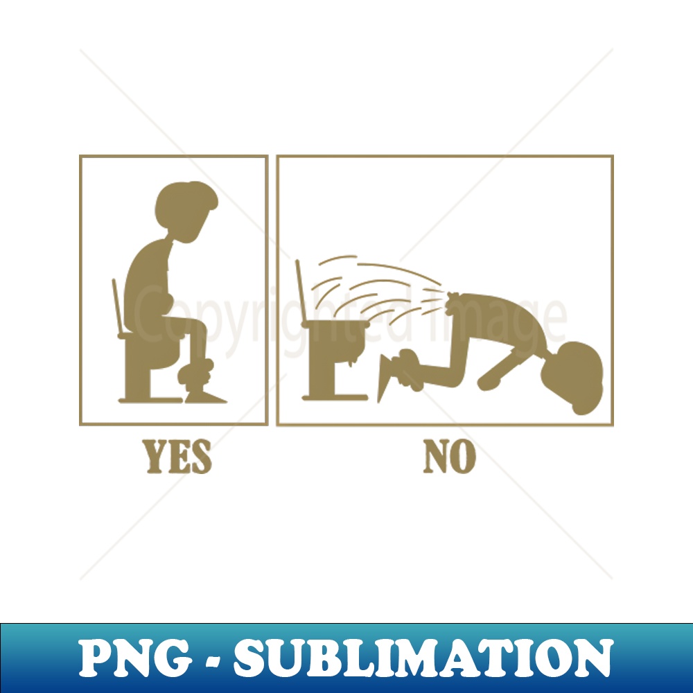 Toilet Toilet instructions for pooping - PNG Sublimation Digital Download