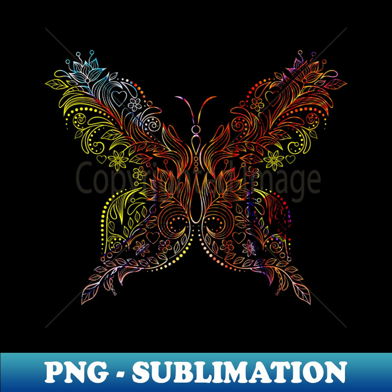 Vintage Butterfly - PNG Transparent Sublimation File