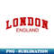 London England - Signature Sublimation PNG File