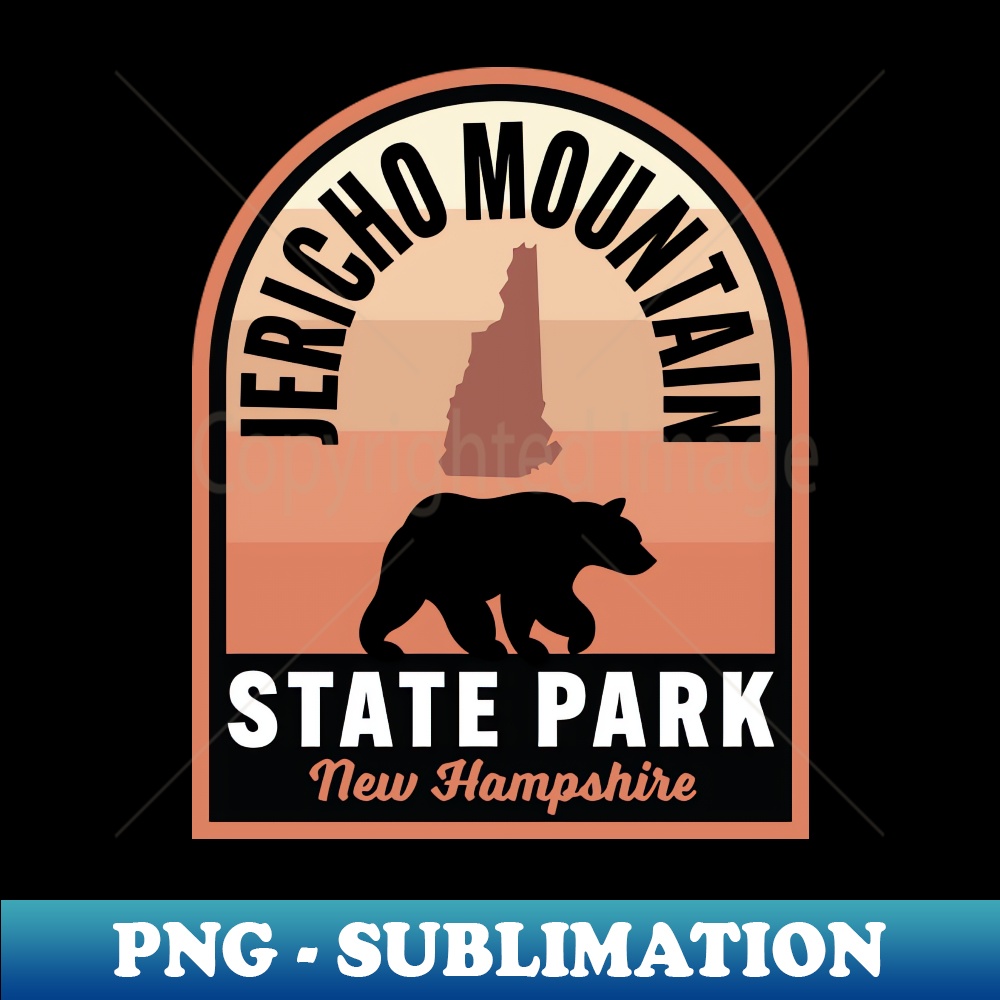 Jericho Mountain State Park NH Bear - Stylish Sublimation Digital Download